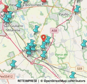 Mappa Viale Lombardia, 20070 Dresano MI, Italia (5.6705)