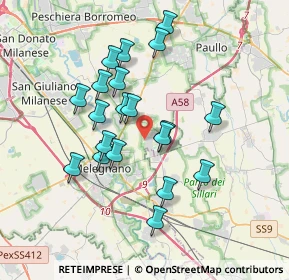 Mappa Viale Lombardia, 20070 Dresano MI, Italia (3.235)