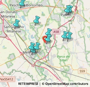 Mappa Viale Lombardia, 20070 Dresano MI, Italia (3.795)