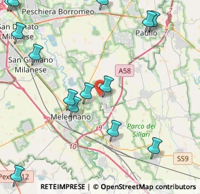 Mappa Viale Lombardia, 20070 Dresano MI, Italia (5.82867)