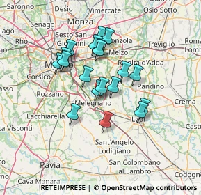 Mappa Viale Lombardia, 20070 Dresano MI, Italia (11.149)