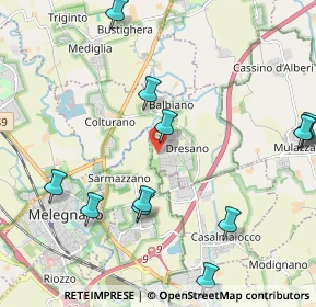 Mappa Viale Lombardia, 20070 Dresano MI, Italia (2.53167)