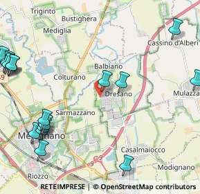 Mappa Viale Lombardia, 20070 Dresano MI, Italia (3.06737)