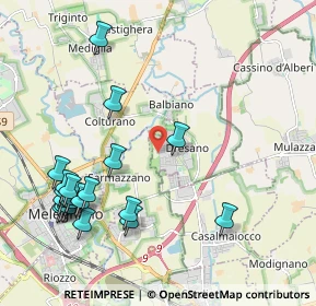 Mappa Viale Lombardia, 20070 Dresano MI, Italia (2.4445)