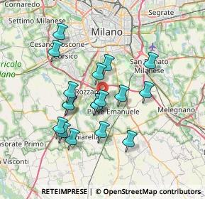 Mappa Via Fratelli Rosselli, 20090 Milano MI, Italia (6.18556)