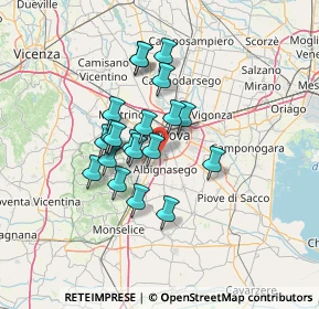 Mappa 35020 Sant'Agostino PD, Italia (10.5385)