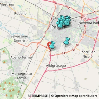 Mappa 35020 Sant'Agostino PD, Italia (4.02857)