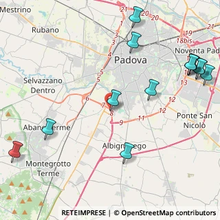 Mappa 35020 Sant'Agostino PD, Italia (5.75692)