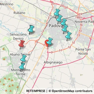 Mappa 35020 Sant'Agostino PD, Italia (4.29818)
