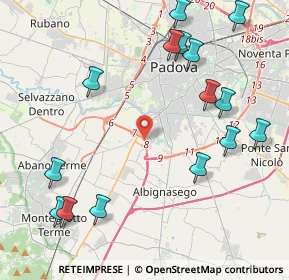 Mappa 35020 Sant'Agostino PD, Italia (5.108)