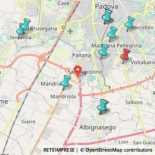 Mappa 35020 Sant'Agostino PD, Italia (2.80818)