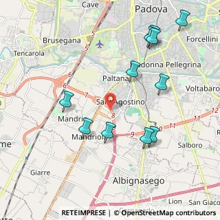 Mappa 35020 Sant'Agostino PD, Italia (2.25455)