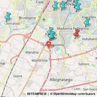 Mappa 35020 Sant'Agostino PD, Italia (3.09667)