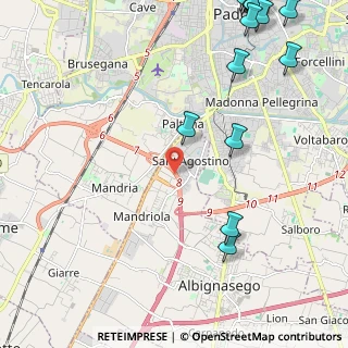 Mappa 35020 Sant'Agostino PD, Italia (3.6425)