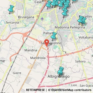 Mappa 35020 Sant'Agostino PD, Italia (3.6375)