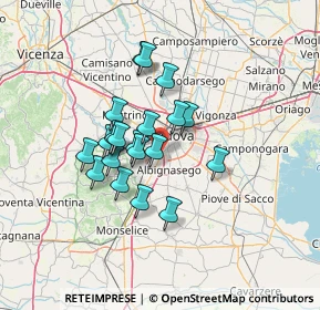 Mappa Via Merano, 35142 Padova PD, Italia (10.297)