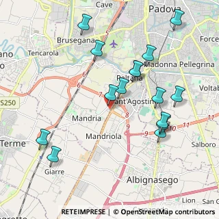 Mappa Via Merano, 35142 Padova PD, Italia (2.14267)