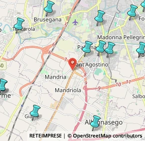 Mappa Via Merano, 35142 Padova PD, Italia (3.48625)