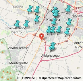 Mappa Via Merano, 35142 Padova PD, Italia (4.05176)