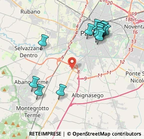 Mappa Via Merano, 35142 Padova PD, Italia (4.28588)