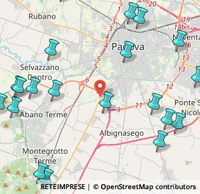 Mappa Via Merano, 35142 Padova PD, Italia (6.029)