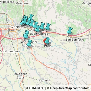 Mappa Via Smania Adele, 37059 Zevio VR, Italia (8.471)