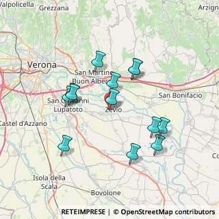 Mappa Via Smania Adele, 37059 Zevio VR, Italia (6.70077)