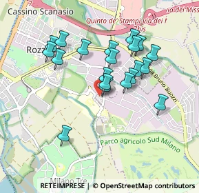 Mappa Via Privata Molino Perseghetto, 20072 Fizzonasco MI, Italia (0.8115)