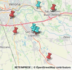 Mappa Vicolo Cieco M. Zaccarella, 37057 San Giovanni Lupatoto VR, Italia (3.94455)