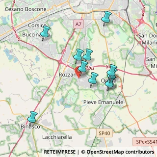 Mappa Via Guglielmo Marconi, 20089 Rozzano MI, Italia (3.49545)