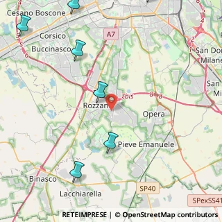 Mappa Via Guglielmo Marconi, 20089 Rozzano MI, Italia (7.08091)