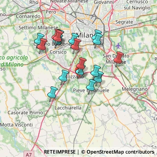 Mappa Via Guglielmo Marconi, 20089 Rozzano MI, Italia (6.51389)
