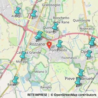 Mappa Via Guglielmo Marconi, 20089 Rozzano MI, Italia (2.97286)