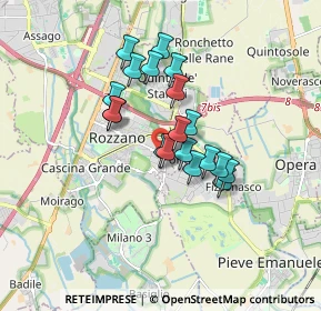 Mappa Via Guglielmo Marconi, 20089 Rozzano MI, Italia (1.28474)