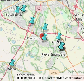 Mappa Via Torquato Tasso, 20089 Rozzano MI, Italia (4.02909)