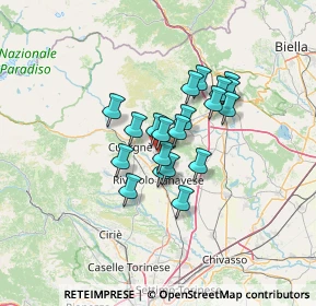 Mappa Strada Masero, 10081 Castellamonte TO, Italia (9.191)