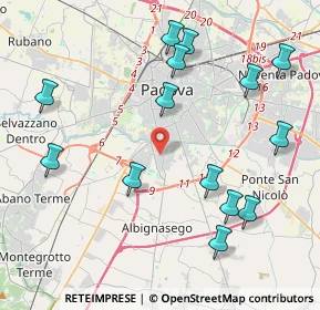 Mappa 35125 Padova PD, Italia (4.67714)