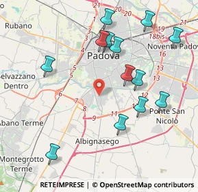 Mappa 35125 Padova PD, Italia (4.29923)