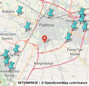 Mappa 35125 Padova PD, Italia (6.58467)