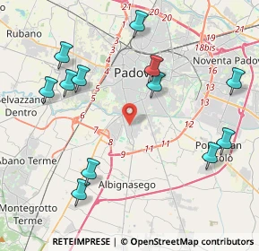 Mappa 35125 Padova PD, Italia (4.70167)