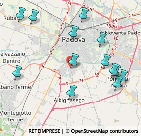 Mappa 35125 Padova PD, Italia (4.64231)