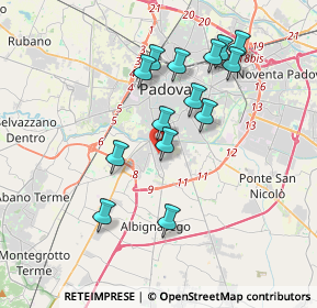 Mappa 35125 Padova PD, Italia (3.415)