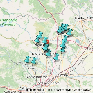 Mappa Strada Roncheise, 10010 Bairo TO, Italia (11.6675)