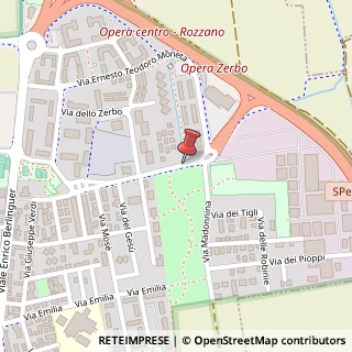 Mappa Via Zerbo, 45, 20090 Opera, Milano (Lombardia)
