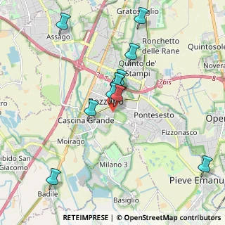 Mappa Via Lillà, 20089 Rozzano MI, Italia (1.85545)