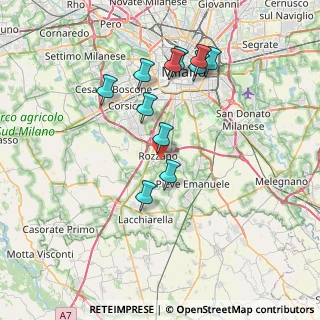 Mappa Via Lillà, 20089 Rozzano MI, Italia (6.98)