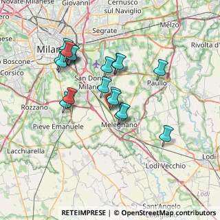 Mappa Centro Commerciale Le Cupole, 20098 San Giuliano Milanese MI, Italia (6.8145)