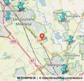 Mappa SS 9 CC Le Cupole, 20098 San Giuliano Milanese MI (3.80833)