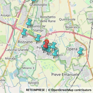 Mappa Via Luigi Pirandello, 20089 Rozzano MI, Italia (1.8025)