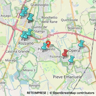 Mappa Via Luigi Pirandello, 20089 Rozzano MI, Italia (2.45364)